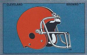 1989 Panini Stickers (UK) #251 Cleveland Browns Helmet Front