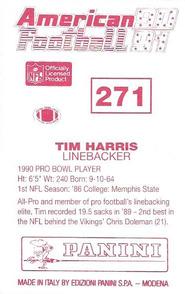 1990 Panini Stickers (UK) #271 Tim Harris Back