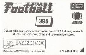 1990 Panini Stickers (UK) #395 SB XXIV Action Back
