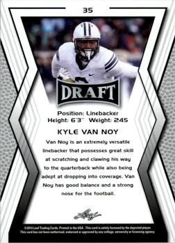 2014 Leaf Draft #35 Kyle Van Noy Back