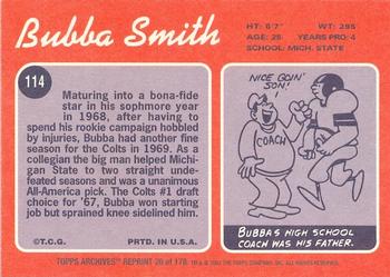2001 Topps Archives #26 Bubba Smith Back