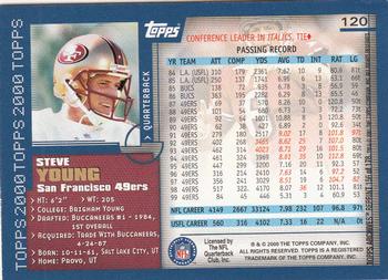 2001 Topps Archives #156 Steve Young Back