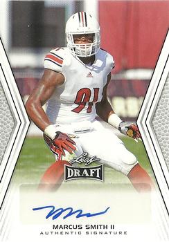 2014 Leaf Draft - Autographs #A-MS1 Marcus Smith Front
