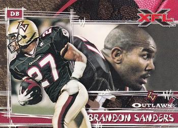 2001 Topps XFL #62 Brandon Sanders Front