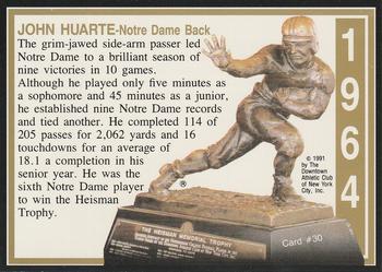 1991 Heisman Collection I #30 John Huarte Back