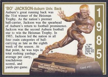 1991 Heisman Collection I #51 Bo Jackson Back