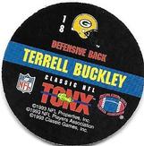 1993 Classic TONX #18 Terrell Buckley Back