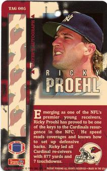 1994 Pro Tags #TAG 005 Ricky Proehl Back