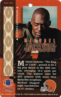 1994 Pro Tags #TAG 032 Michael Jackson Back