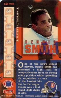 1994 Pro Tags #TAG 048 Dennis Smith Back