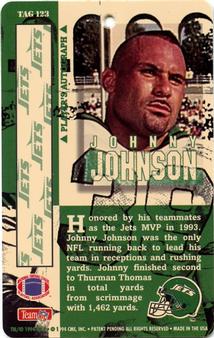 1994 Pro Tags #TAG 123 Johnny Johnson Back