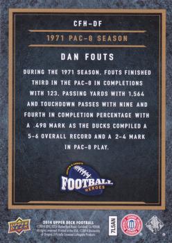 2014 Upper Deck - College Football Heroes: 1970s and 1980s #CFH-DF Dan Fouts Back