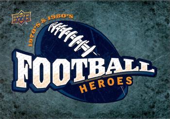 2014 Upper Deck - College Football Heroes: 1970s and 1980s #NNO Header / Checklist Front
