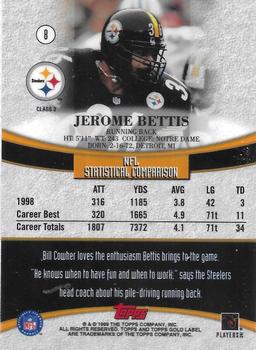 1999 Topps Gold Label - Class 3 #8 Jerome Bettis Back