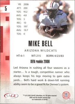 2006 SAGE #5 Mike Bell Back