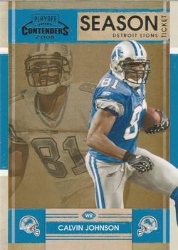 2008 Playoff Contenders #36 Calvin Johnson Front