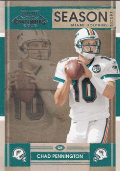 2008 Playoff Contenders #52 Chad Pennington Front