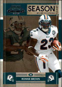 2008 Playoff Contenders #53 Ronnie Brown Front