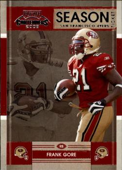 2008 Playoff Contenders #84 Frank Gore Front