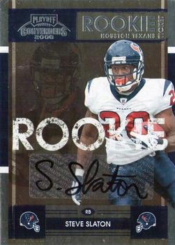 2008 Playoff Contenders #192 Steve Slaton Front