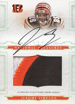 2008 Playoff National Treasures #123 Jerome Simpson Front