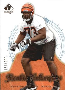 2008 SP Authentic #183 Anthony Collins Front
