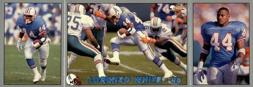 1993 Pacific Triple Folder #4 Lorenzo White Front