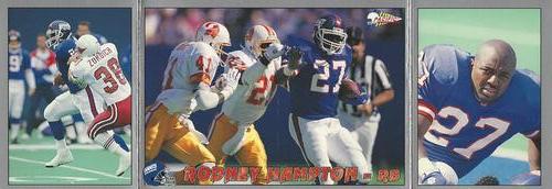 1993 Pacific Triple Folder #25 Rodney Hampton Front