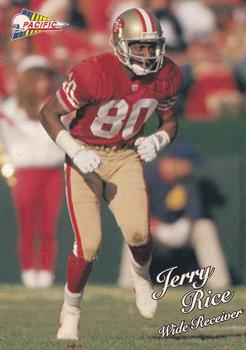 1993 Pacific Triple Folder - Rookies and Stars #15 Jerry Rice Front