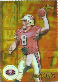 2000 Finest - Gold Refractors #34 Steve Young Front