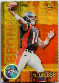 2000 Finest - Gold Refractors #122 Brian Griese Front