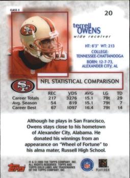 2000 Topps Gold Label - Class 2 #20 Terrell Owens Back