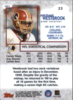 2000 Topps Gold Label - Class 2 #23 Michael Westbrook Back