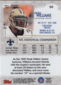 2000 Topps Gold Label - Class 2 #50 Ricky Williams Back