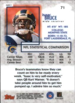 2000 Topps Gold Label - Class 2 #71 Isaac Bruce Back