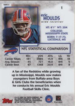 2000 Topps Gold Label - Class 3 #1 Eric Moulds Back