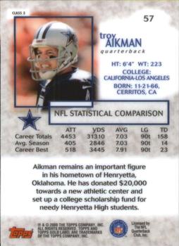2000 Topps Gold Label - Class 3 #57 Troy Aikman Back