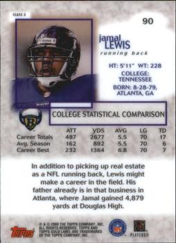 2000 Topps Gold Label - Class 3 #90 Jamal Lewis Back