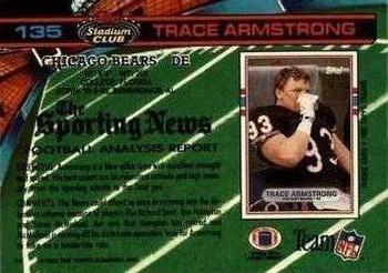 1991 Stadium Club - Super Bowl XXVI #135 Trace Armstrong Back