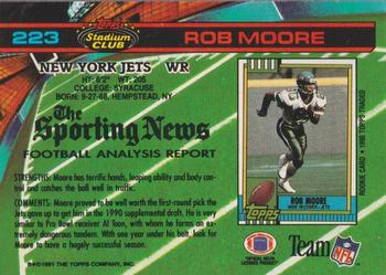 1991 Stadium Club - Super Bowl XXVI #223 Rob Moore Back