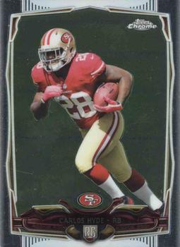 2014 Topps Chrome #158 Carlos Hyde Front