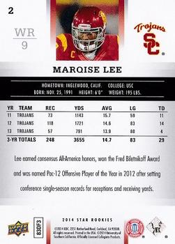 2014 Upper Deck Star Rookies #2 Marqise Lee Back