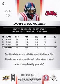 2014 Upper Deck Star Rookies #9 Donte Moncrief Back