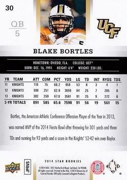 2014 Upper Deck Star Rookies #30 Blake Bortles Back
