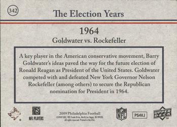 2009 Philadelphia #342 Barry Goldwater / Nelson Rockefeller Back