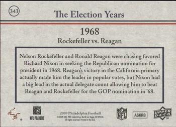2009 Philadelphia #343 Nelson Rockefeller / Ronald Reagan Back