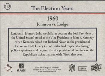 2009 Philadelphia #345 Lyndon Johnson / Henry Cabot Lodge Back