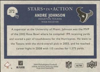 2009 Philadelphia #372 Andre Johnson Back
