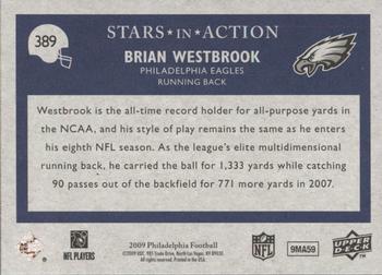 2009 Philadelphia #389 Brian Westbrook Back