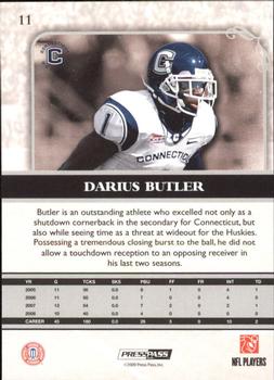 2009 Press Pass Legends #11 Darius Butler Back